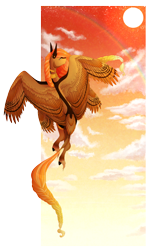 Size: 2248x3676 | Tagged: safe, artist:lunawolf28, oc, oc:fiery sunset, pegasus, pony, female, flying, mare, solo, tail feathers