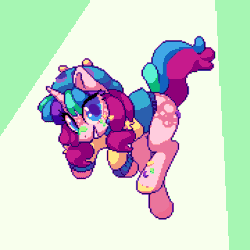 Size: 1620x1620 | Tagged: safe, artist:stockingshot56, oc, oc only, pony, animated, clothes, gif, hoodie, loop, pixel art