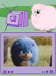 Size: 563x771 | Tagged: safe, oc, oc only, oc:fluffle puff, pony, sheep, exploitable meme, meme, obligatory pony, sonic movie 2020, sonic the hedgehog, sonic the hedgehog (series), tv meme