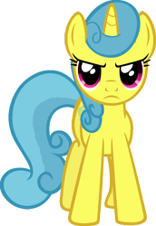 Size: 704x1024 | Tagged: safe, artist:likonan, edit, lemon hearts, pony, serious, serious face, simple background, solo, transparent background, vector, vector edit