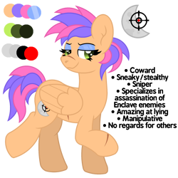 Size: 1800x1800 | Tagged: safe, artist:ponkus, oc, oc:nimbus flare, pegasus, pony, fallout equestria, bedroom eyes, female, mare, reference sheet, scarred, solo