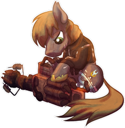 Size: 1024x1044 | Tagged: safe, artist:amura-of-jupiter, oc, oc only, earth pony, fallout equestria, clothes, gun, jacket, junk jet, leather jacket, male, scar, simple background, transparent background, unshorn fetlocks, weapon