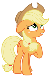 Size: 4832x7297 | Tagged: safe, artist:estories, applejack, earth pony, pony, absurd resolution, hat, simple background, solo, transparent background, vector