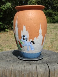 Size: 774x1032 | Tagged: safe, artist:malte279, pony, unicorn, clay, craft, czequestria, czequestria 2019, jar, ponified, prague, vase