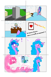 Size: 800x1200 | Tagged: safe, artist:auroraswirls, oc, oc:aurora swirls, human, blushing, comic, eyes closed, female, heart, male, mare, smiling, sofa, stallion, toe tapper, white eyes