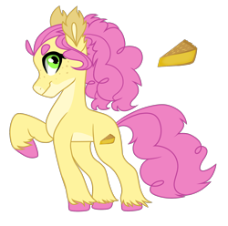 Size: 1720x1707 | Tagged: safe, artist:koloredkat, li'l cheese, earth pony, pony, the last problem, ear fluff, freckles, raised hoof, simple background, smiling, solo, trans girl, trans mare, transgender, transparent background, unshorn fetlocks