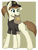 Size: 2263x3000 | Tagged: safe, artist:almond evergrow, oc, oc only, earth pony, pony, bag, clothes, female, freckles, hat, heart, mare, mcdonald's, mcdonalds pony, mouth hold, packet, paper bag, ponytail, shirt, simple background, solo, uniform