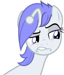 Size: 2270x2642 | Tagged: safe, artist:bernd01, oc, oc only, oc:discentia, pony, unicorn, female, inverted mouth, reddit, simple background, smiling, smirk, solo, transparent background, vector