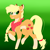 Size: 3000x3000 | Tagged: safe, artist:tomboygirl45, applejack, earth pony, pony, alternate design, gradient background, solo