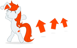 Size: 3113x1927 | Tagged: safe, artist:orangel8989, oc, oc only, oc:karma, pony, unicorn, bipedal, cutie mark, female, mare, ponified, reddit, simple background, solo, transparent background, upvote, vector