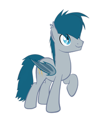 Size: 1024x1229 | Tagged: safe, artist:dualtry, oc, bat pony, pony, bat pony oc, male, raised hoof, simple background, solo, transparent background