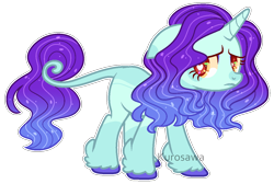 Size: 1164x780 | Tagged: safe, artist:kurosawakuro, oc, classical unicorn, pony, unicorn, base used, female, floppy ears, heart eyes, hoof fluff, leonine tail, magical lesbian spawn, mare, offspring, outline, parent:sapphire shores, parent:sassy saddles, simple background, solo, transparent background, unshorn fetlocks, wingding eyes