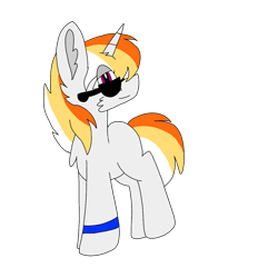 Size: 1378x1378 | Tagged: safe, oc, oc only, pony, unicorn, adopted, offspring, parent:oc:daring bash, parent:oc:dublin, parents:oc x oc, ship child, sunglasses