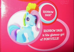 Size: 1818x1270 | Tagged: safe, rainbow dash (g3), pony, g3.5, backcard, irl, photo, rainbow dash always dresses in style