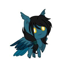 Size: 1400x1700 | Tagged: safe, artist:t-aroutachiikun, oc, oc:mystic flare, pegasus, pony, chibi, male, simple background, solo, tail feathers, transparent background