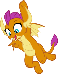 Size: 4523x5751 | Tagged: safe, artist:memnoch, smolder, dragon, molt down, amused, claws, dragoness, fangs, female, hanging, horns, looking down, open mouth, pointing, raised eyebrow, show accurate, simple background, slit eyes, smiling, smirk, smugder, solo, spread wings, teenaged dragon, teenager, toes, transparent background, vector, wings