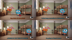 Size: 3840x2160 | Tagged: safe, screencap, barely pony related, brony, cartoon network, comic, darwin watterson, dialogue, gumball watterson, reference, spoilers for another series, the amazing world of gumball, youtube link