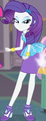 Size: 324x843 | Tagged: safe, screencap, rarity, sweetie belle, twilight sparkle, better together, equestria girls, school of rock, clothes, cropped, cute, dress, female, field trip, geode of shielding, gold, hairclip, high heels, jewelry, lidded eyes, looking down, magical geodes, museum, raribetes, shoes, skirt, sleeveless, smiling, wrist cuffs