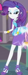 Size: 315x840 | Tagged: safe, screencap, rarity, twilight sparkle, better together, equestria girls, school of rock, clothes, cropped, cute, dress, female, field trip, geode of shielding, gold, hairclip, high heels, jewelry, lidded eyes, looking down, magical geodes, museum, raribetes, shoes, skirt, sleeveless, smiling, wrist cuffs