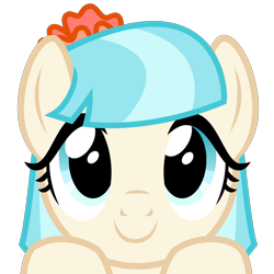 Size: 2400x2400 | Tagged: safe, artist:cheezedoodle96, part of a set, coco pommel, earth pony, pony, .svg available, boop bait, bust, close-up, cocobetes, cute, female, hooves on the table, looking at you, mare, peekaboo, peeking, portrait, simple background, solo, svg, this will end in boops, this will end in cuddles, this will end in kisses, this will end in snuggles, transparent background, vector, wide eyes