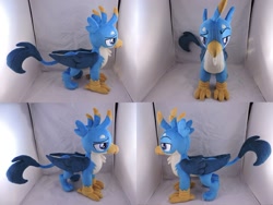 Size: 1597x1199 | Tagged: safe, artist:little-broy-peep, gallus, griffon, irl, photo, plushie, solo