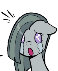 Size: 190x230 | Tagged: safe, artist:pencils, marble pie, earth pony, pony, comic:marble mare manquee, cropped, crying, solo