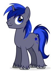 Size: 2327x3109 | Tagged: safe, artist:rioshi, artist:starshade, oc, oc only, oc:cosmic light, pony, male, simple background, solo, stallion, white background