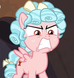 Size: 660x692 | Tagged: safe, screencap, cozy glow, pegasus, pony, frenemies (episode), angry, cozy glow is best facemaker, cozy glow is not amused, cropped, female, filly, solo