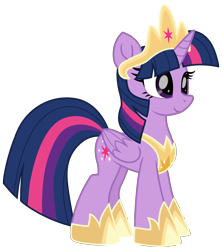 Size: 5774x6497 | Tagged: safe, alternate version, artist:ejlightning007arts, twilight sparkle, twilight sparkle (alicorn), alicorn, pony, the last problem, cute, jewelry, simple background, solo, tiara, transparent background, twiabetes, vector