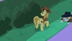 Size: 1920x1080 | Tagged: safe, screencap, braeburn, pokerhooves, the summer sun setback, butt, plot