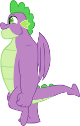 Size: 3687x5784 | Tagged: safe, artist:memnoch, spike, dragon, the last problem, gigachad spike, older, older spike, simple background, solo, transparent background, winged spike