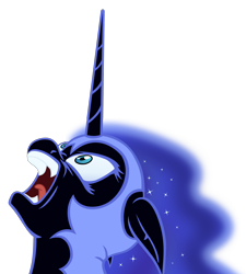 Size: 1800x2000 | Tagged: safe, artist:pianocube, artist:warpout, nightmare moon, pony, angry, inkscape, lullaby for a princess, simple background, solo, transparent background, vector, vector trace