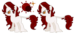 Size: 3206x1460 | Tagged: safe, artist:musical-medic, oc, oc:sangria eclipse, pony, unicorn, female, glasses, hoof fluff, leonine tail, long feather, mare, offspring, parent:moondancer, parent:sunburst, parents:sundancer, reference sheet, simple background, solo, transparent background, unshorn fetlocks