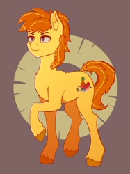 Size: 1510x2021 | Tagged: safe, artist:silverst, oc, oc only, pony, blue eyes, food, male, pineapple, solo, stallion, yellow