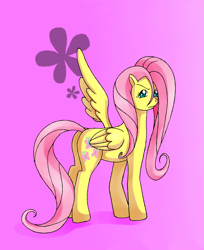 Size: 2081x2549 | Tagged: safe, artist:manhunterj, fluttershy, pegasus, pony, angry, simple background, solo