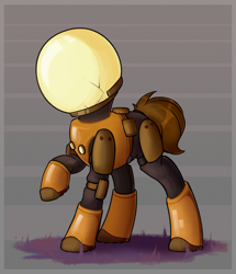 Size: 2535x2953 | Tagged: safe, artist:rexyseven, pony, commando (character), ponified, powered exoskeleton, risk of rain 2, solo