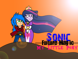 Size: 1600x1200 | Tagged: safe, artist:enderboy1908, twilight sparkle, twilight sparkle (alicorn), alicorn, human, equestria girls, the last problem, spoiler:s09, crossover, sonic the hedgehog, sonic the hedgehog (series)