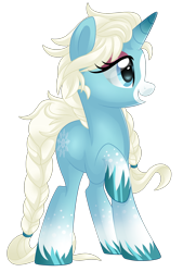 Size: 1644x2435 | Tagged: safe, artist:crystal-tranquility, oc, oc only, oc:snow spell, pony, unicorn, female, mare, not elsa, simple background, solo, transparent background