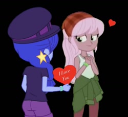 Size: 1031x946 | Tagged: safe, raspberry lilac, space camp (character), better together, equestria girls, female, heart, holiday, lesbian, love, shipping, spacelilac, valentine's day