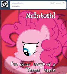 Size: 643x718 | Tagged: safe, artist:muhmuhmuhimdead, pinkie pie, pony, ask, ask pun, ask tickled pinkie, solo