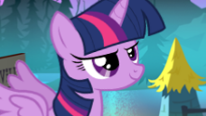 Size: 228x129 | Tagged: safe, twilight sparkle, twilight sparkle (alicorn), alicorn, pony, >:), cropped, evil grin, gameloft, smiling, solo