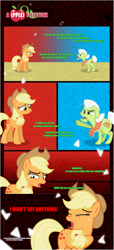 Size: 1919x4225 | Tagged: safe, artist:estories, derpibooru import, applejack, granny smith, earth pony, pony, comic:a(pple)ffection, comic, dialogue, female, grandmother and grandchild