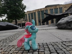 Size: 4608x3456 | Tagged: safe, photographer:sintakhra, ocellus, changedling, changeling, cute, diaocelles, galacon, germany, irl, photo, plushie, post-it