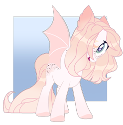 Size: 1280x1295 | Tagged: safe, artist:sweetie-drawz, oc, bat pony, pony, base used, female, mare, solo