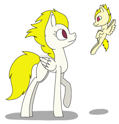 Size: 1415x1476 | Tagged: safe, artist:pirateenderfox, surprise, oc, oc:shocking skies, pegasus, pony, colt, male, simple background, transparent background