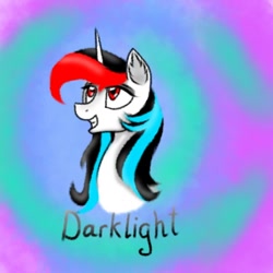 Size: 600x600 | Tagged: safe, artist:darklight1315, oc, oc:darklight kvass, pony, unicorn, solo