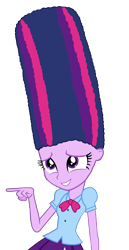 Size: 1976x3843 | Tagged: safe, artist:bigpurplemuppet99, artist:luckreza8, twilight sparkle, equestria girls, beehive hairdo, solo