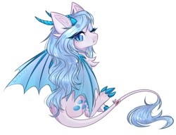 Size: 2748x2112 | Tagged: safe, artist:monogy, oc, oc:crystal vision, dracony, dragon, hybrid, pony, female, simple background, solo, transparent background