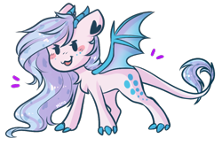 Size: 974x642 | Tagged: safe, artist:monogy, oc, oc:crystal vision, dracony, dragon, hybrid, pony, chibi, female, simple background, solo, transparent background