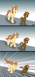 Size: 1826x4000 | Tagged: safe, artist:banquo0, button mash, oc, oc:cream heart, earth pony, ara ara, ara ara chase meme, chase, comic, female, following, implied buttoncest, implied incest, male, meme, meme template, mother, mother and child, mother and son, parent and child, ponified meme, son, this will end in cuddles, this will end in hugs, this will end in intensive mothering, this will end in kisses, this will end in love, this will end in snu snu